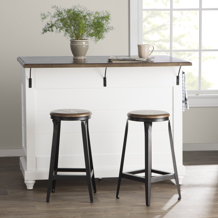 Wayfair kitchen best sale island with stools